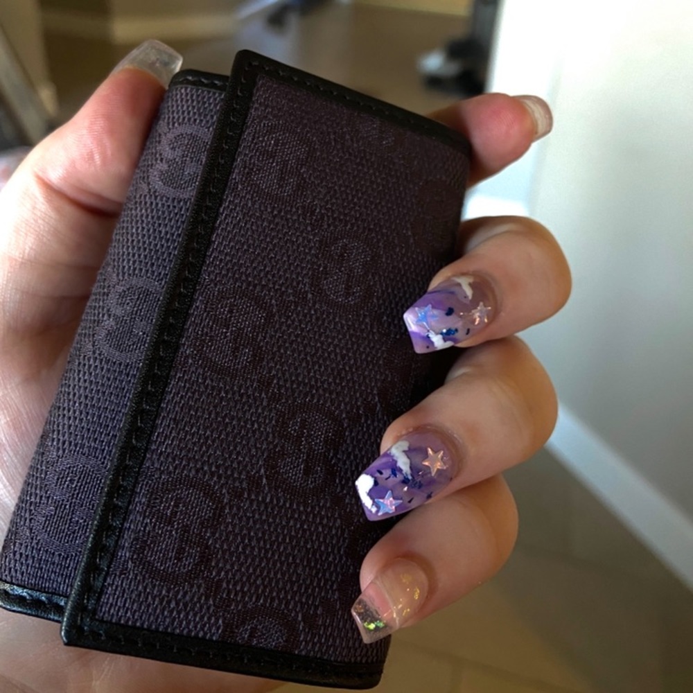 Rare Gucci Purple GG 6 Key Case Holder